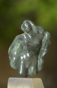 sculpture de Dominique Rivaux en bronze - volupté