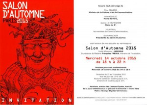 Invitation Salon d'Automne Paris 2015