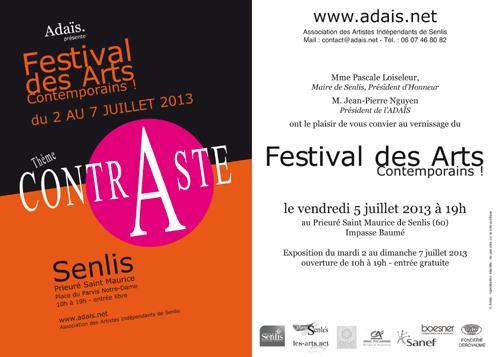 Festival des Arts Contemporains - Contraste - Dominique Rivaux