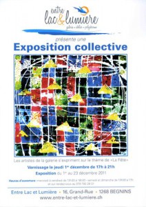 La Fête - exposition collective - la peinture et la sculpture - dominique rivaux