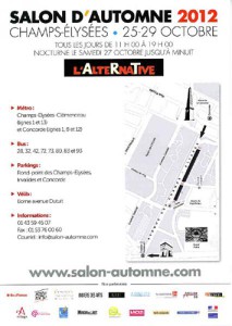 Salon d'Automne 2012 Paris - accès