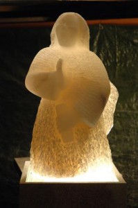 sculpture du Christ en albâtre du Brésil de Dominique Rivaux