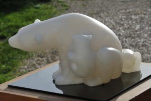 Ourse - ours - ourson - maternité - sculpture