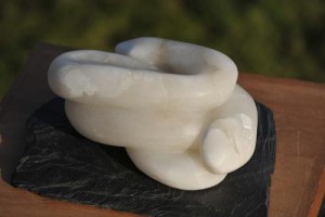 sculpture de serpent de reptile - Dominique Rivaux