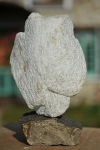 sculpture de chouette, hibou, oiseau de Dominique Rivaux