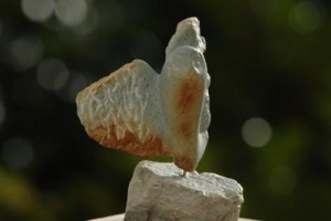 sculpture de la chouette - hibou - oiseau de Dominique Rivaux