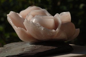 Eveil - fleur de lotus - sculpture
