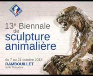 Affiche expo Rambouillet 13e Biennale de Sculpture Animalière