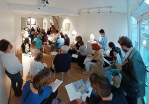 Vernissage de Dominique Rivaux à la Galerie de Buci le 20 mai 2022