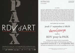 RDV D'ART PAIX VERNISSAGE 1-09-2022