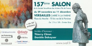 Affiche 157ème Salon de la Société Versaillaise des Artistes de l'Ile de France 2022