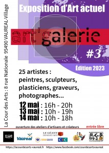 Affiche Exposition d'Art actuel - art'galerie - Edition 2023