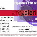 Flyer - Exposition d'Art actuel art' galerie