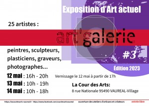 Flyer - Exposition d'Art actuel art' galerie