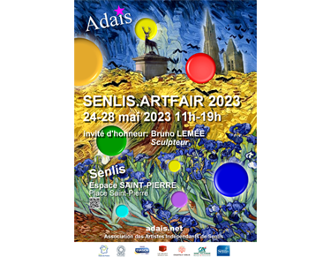 Affiche Senlis Artfair 2023 - Dominique Rivaux