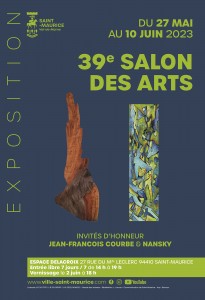Affiche - 39e Salon des Arts à Saint-Maurice 2023 - Dominique Rivaux