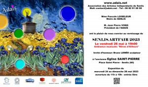 Invitation pour l'exposition Artfair 2023 à Senlis - Dominique Rivaux