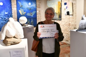 2e Prix de Sculpture au cours du Vernissage d'AEAF Dominique Rivaux