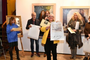 Salon GRAND PRIX DE BARBIZON 2024 - Dominique Rivaux reçoit le Prix "Elisabeth CHAUMETTE"