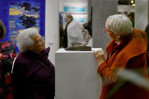 Sculpture de Dominique Rivaux "Au fil de l'eau" au Salon d'Automne de la Société des Beaux-Arts 2024