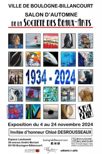 affiche du Salon d'Automne de la Société des Beaux Arts - Boulogne Billancourt 2024