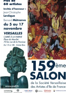 Affiche du 159e Salon de La Société Versaillaise des Artistes d'Ile-de-France - SVAIF