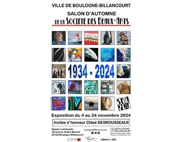 affiche du Salon d'Automne de la Société des Beaux Arts - Boulogne Billancourt 2024