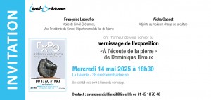 Invitation à l'exposition de Dominique Rivaux à Limeil-Brévannes