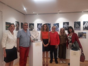 Vernissage à Limeil-Brévannes avec Stéphanie Gamarra - photo prise par la Personne chargée de la Culture